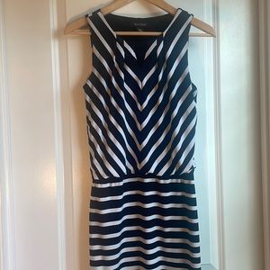 White House Black Market black and white dress